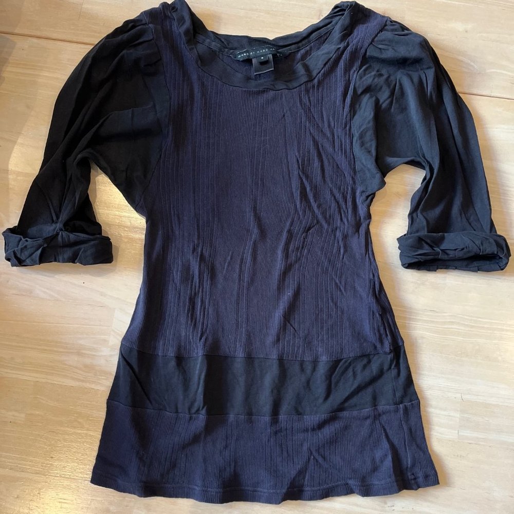 Marc by Marc Jacobs navy/black tissue top sz small